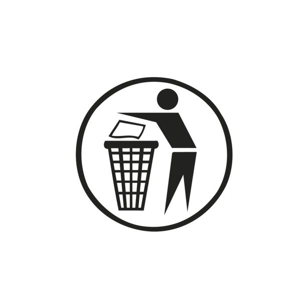 Sticker 'Clean man' | white